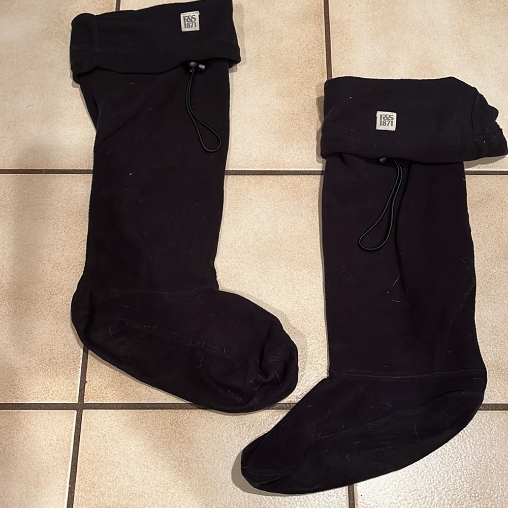 F&S 1871 Fleece Boot Liners for Tall Hunter Rain Boots sz 8 9 10